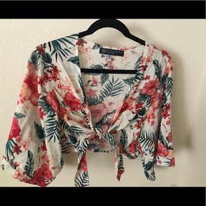Floral crop top